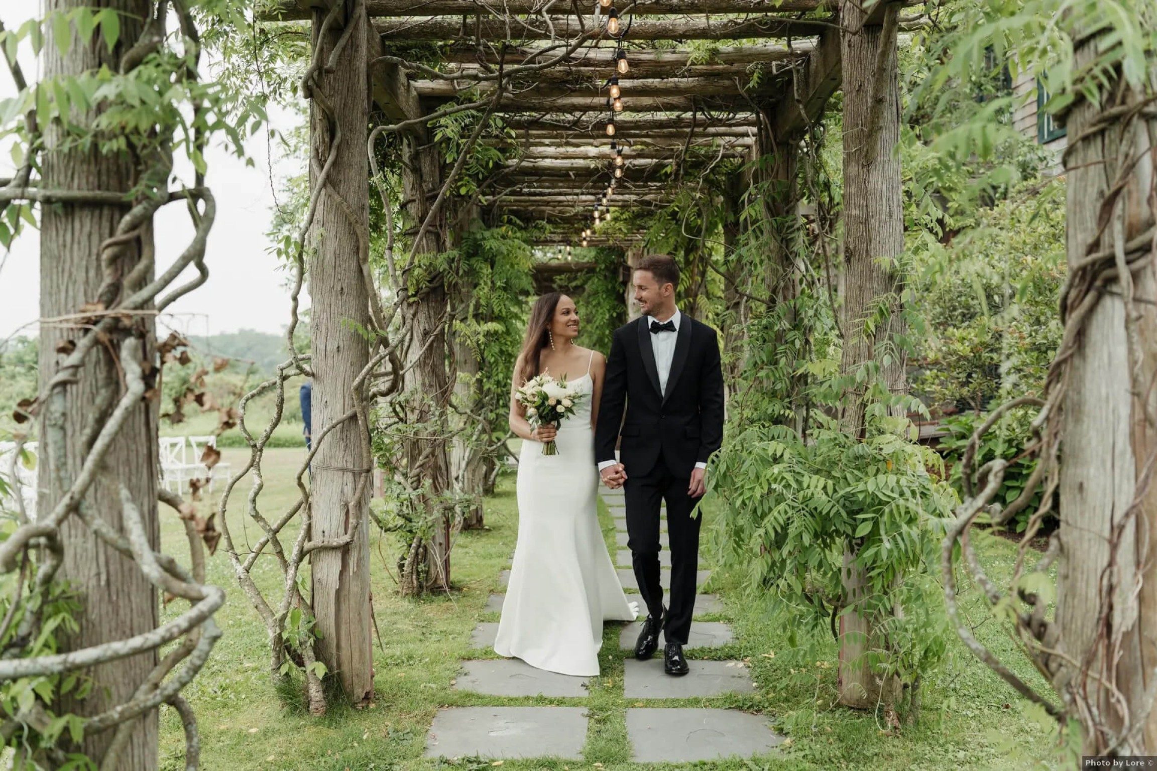 Elsa and Winston in the breezeway - photo by Lore